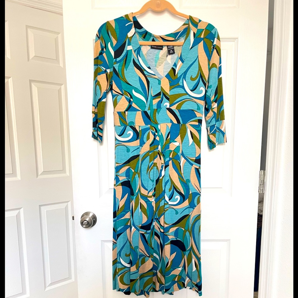 Multicolor long sleeve dress